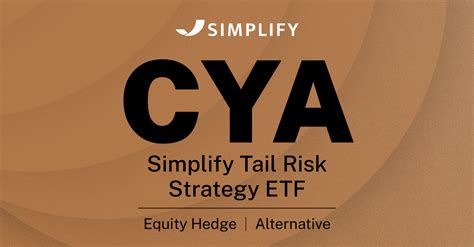 Aug 22, 2023 · Against this backdrop, below we highlight a few best-performing ETFs of last week. ETFs in Focus. Simplify Tail Risk Strategy ETF (CYA) – Up 8.4%The Simplify Tail Risk Strategy ETF seeks to ...