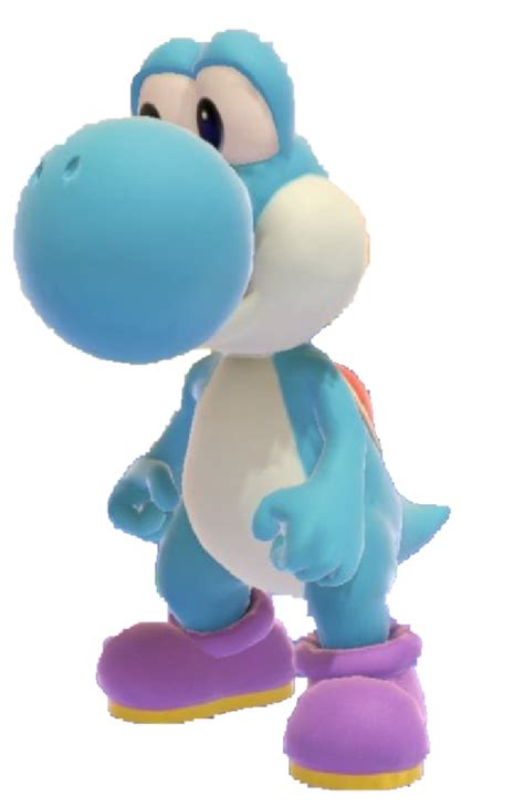Cyan yoshi.  Tennis.  Light Blue Yoshis are used in the third level in...