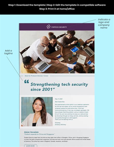 Cyber Security Newsletter Template [Free PSD] HTML5 Cyber security