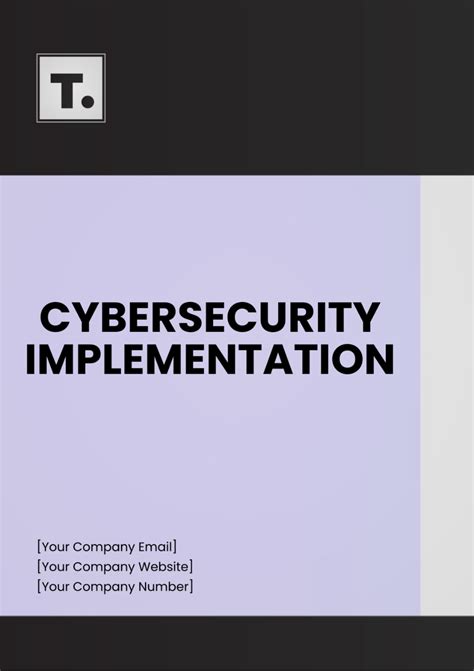 Cyber Security Strategy Implementation Plan Template Resume