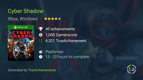 Cyber Shadow Achievements TrueAchievements