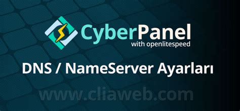 CyberPanel DNS / NameServer Oluşturma. 
