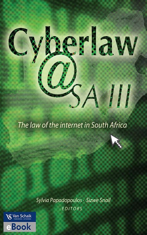 Cyberlaw sa the law of the internet in south africa. - Introductory econometrics student solutions manual brooks.