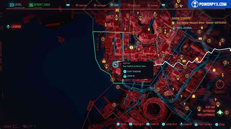 Cyberpunk 2077 All Medpoint Vendor Locations (Health Items)