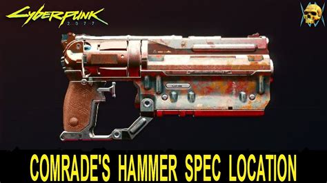 Cyberpunk 2077 comrades hammer. Comrades Hammer I found the plans for the Comrades Hammer, and built it, however, it only shows up as the regular RT-46 Burya in my inventory. I figured I have to upgrade it to tier 5 to get the actual Comrades Hammer, but it doesn't show up in my upgrades list as my iconic pistol Cheetah does, and the Burya doesn't have the iconic background. 