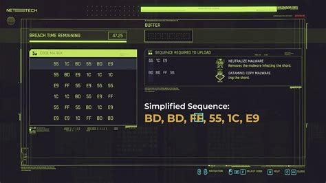 The first Milithech Datashard you may find in Cyberpunk 2077 will come by the hands of Stout. As you receive it, you can access it by the Shards menu and try to crack it. Save the game, as you only have one chance to crack it. First advice, don’t rush on pressing the codes. The breach time clock-down starts only after the first code is added.. 