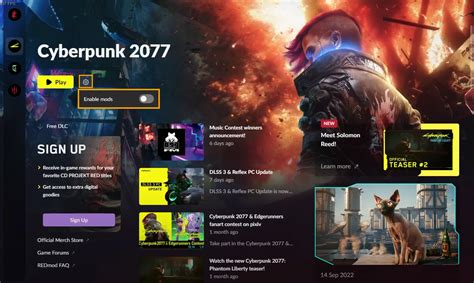 To install this mod into the game: Click here to go to the Better Field of View Slider mod page. Download the mod to your computer and extract the files out of the .7z zip file. On your computer, navigate to C:\Program Files (x86)\Steam\steamapps\common\Cyberpunk 2077\r6\config\settings\platform\PC..