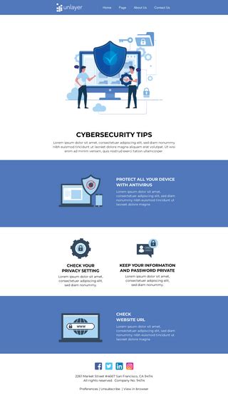 Cybersecurity Newsletter Template