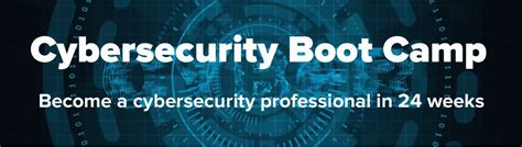 Cybersecurity boot camp. Become a Cybersecurity Professional in 24 Weeks. As industries become more digital and interconnected, secure cybersecurity networks are key. Learn the hands-on skills necessary to mitigate sophisticated cybersecurity threats and protect valuable assets through the 24-week Cybersecurity Bootcamp * from Texas Tech University. … 