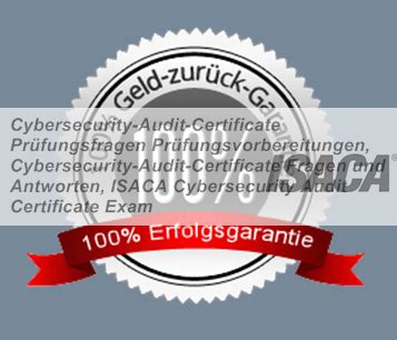 Cybersecurity-Audit-Certificate Antworten