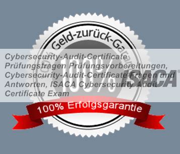Cybersecurity-Audit-Certificate Deutsche Prüfungsfragen
