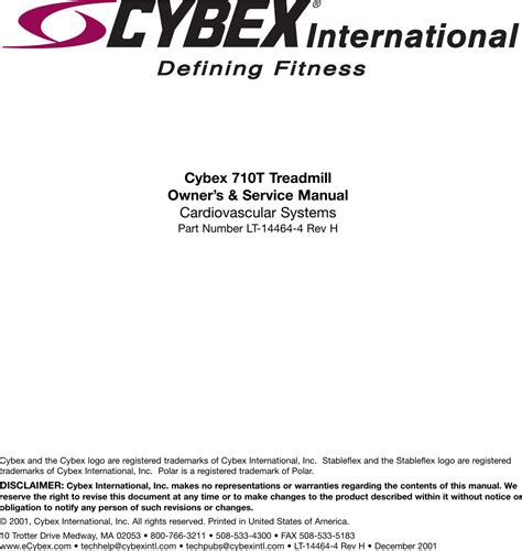 Cybex 710t treadmill owners service manual cardiovascular. - Grade 8 ns paper 2014 caps.
