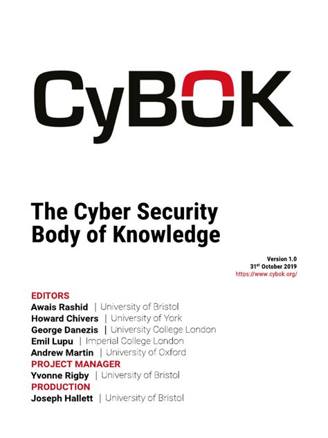 Cybok pdf.  CyBOK – the next phase CyBOK Version 1.  O CyBOK é go...