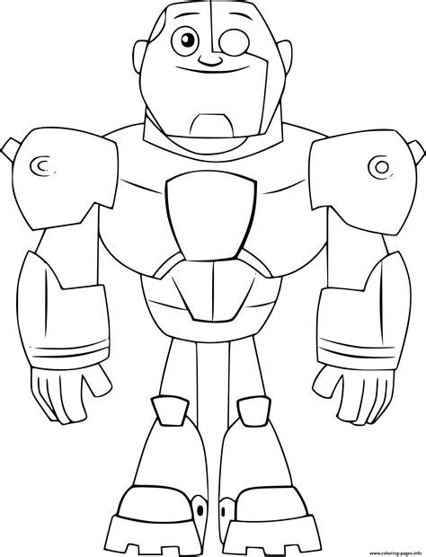 Cyborg Coloring Pages