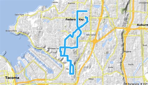 Cycling routes in Federal Way - 🚲 Bikemap