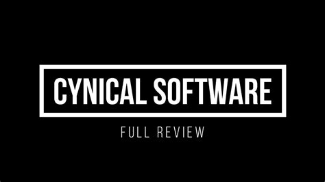 Cynical Software - Full Review - YouTube