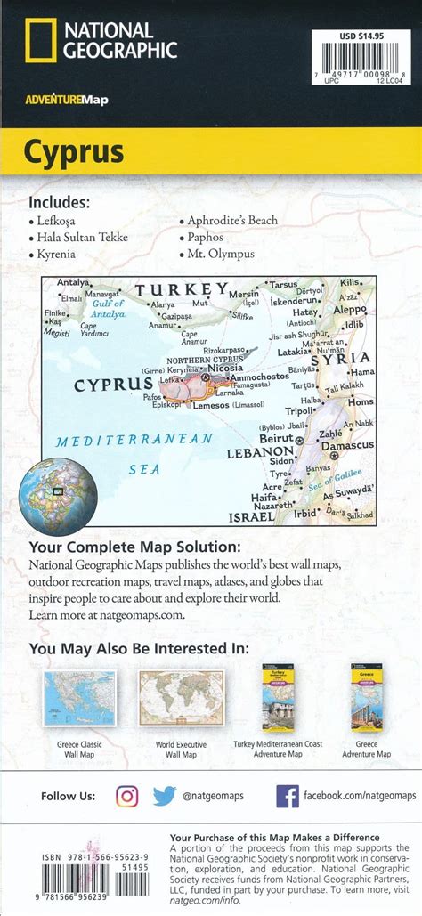Download Cyprus National Geographic Adventure Map By Not A Book