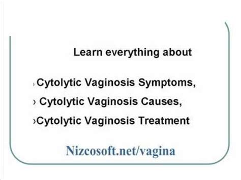 Cytolytic Vaginosis: Symptoms, Diagnosis and Treatment