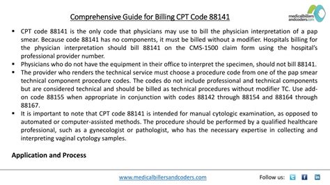 Cytopathology Screening Procedures CPT ® Code range 88141- 88167 …