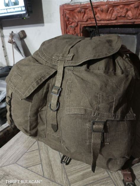 Czechoslovakian M60 backpack, with suspenders, …