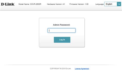D'link router login