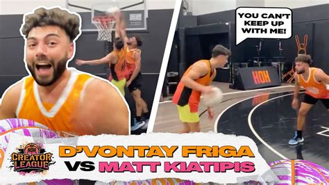 In todays episode we have D'vontay Friga facing off against an ELITE overseas professional hooper, BJ Fitzgerald. This 1v1 is bound to have you at the edge o.... 