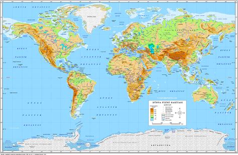 Dünya fiziki haritası pdf