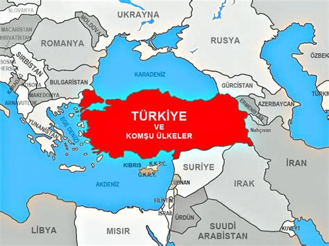 Dünya haritası türkiye ve çevresi