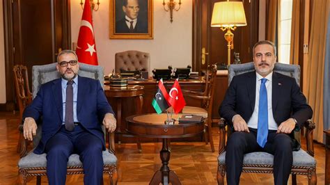 Dışişleri Bakanı Fidan, Libya Yüksek Devlet Konseyi Başkanı Takala ile görüştü