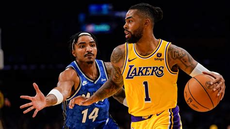 D’Angelo Russell comes up big with 12 points in 4th quarter of Lakers’ 106-103 win over Orlando