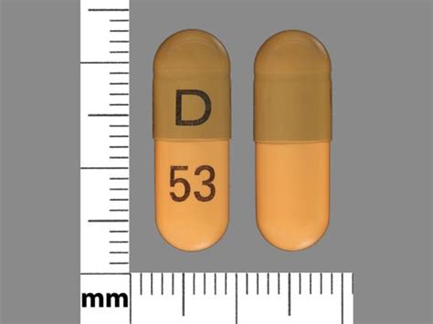Results 1 - 18 of 105 for "d 53" Sort by. Results per page. 1 / 4 Loading. D 53. Previous Next. Tamsulosin Hydrochloride Strength 0.4 mg Imprint D 53 Color Green ...