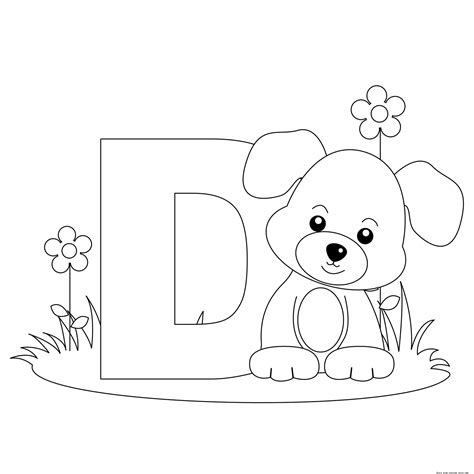 D For Dog Printable Alphabet S29a7c Coloring Pages Printable