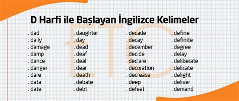 D Harfi ile Başlayan Meslekler Listesi.