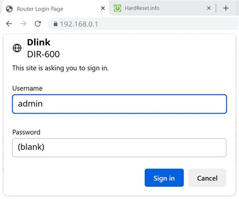 D Link DIR 600 Default Password