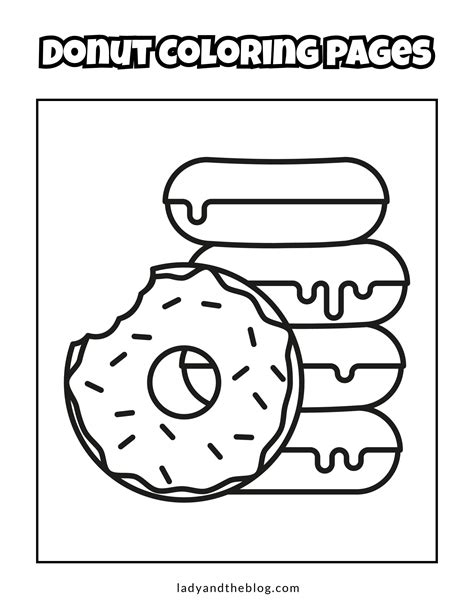 D Lish Donut Coloring Page To Print Get Coloring Pages