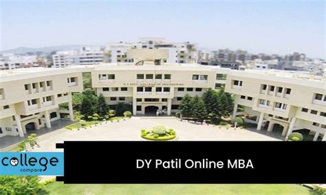 D Y Patil University Top College for Online MBA in India