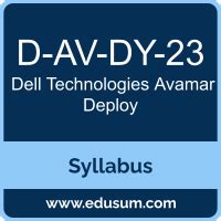 D-AV-DY-23 PDF Demo