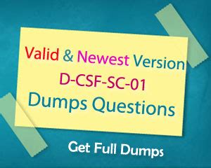 D-CSF-SC-01 Dumps