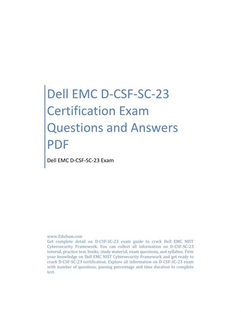 D-CSF-SC-23 Musterprüfungsfragen
