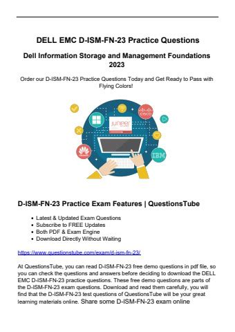 D-ISM-FN-23 Online Tests