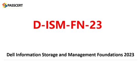 D-ISM-FN-23 Testantworten
