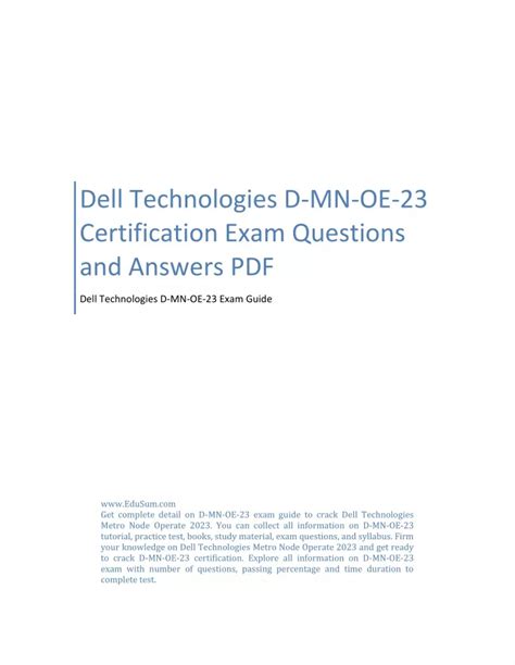 D-MN-OE-23 Valid Exam Pdf