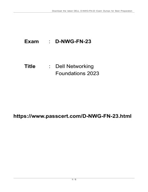 D-NWG-FN-23 Prüfungen