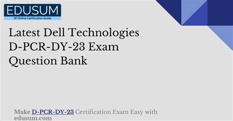 D-PCR-DY-23 Guaranteed Questions Answers