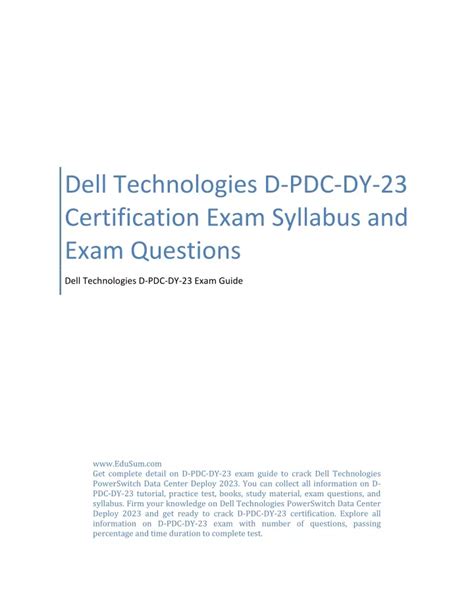 D-PDC-DY-23 Prüfungsübungen