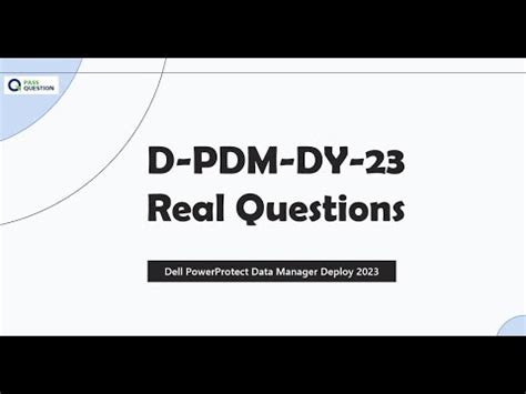 D-PDM-DY-23 Valid Test Questions