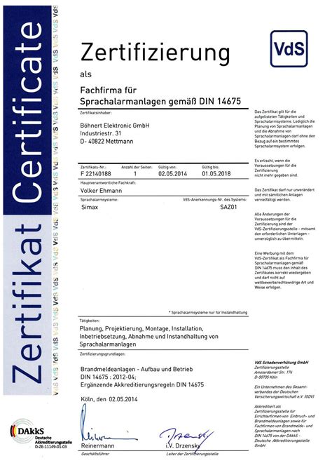 D-PE-FN-23 Zertifizierung