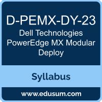 D-PEMX-DY-23 Ausbildungsressourcen