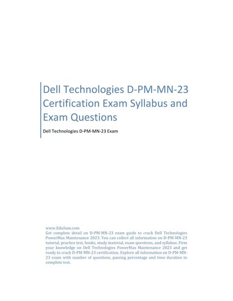 D-PM-MN-23 Exam