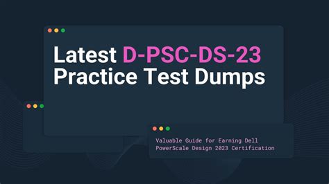 D-PSC-DS-23 Demotesten